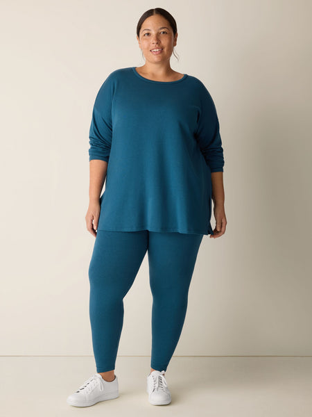 Eileen Fisher Round Neck Long Box Top