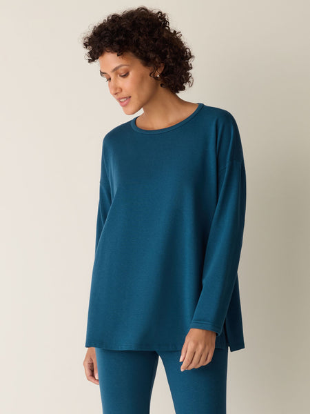 Eileen Fisher Round Neck Long Box Top