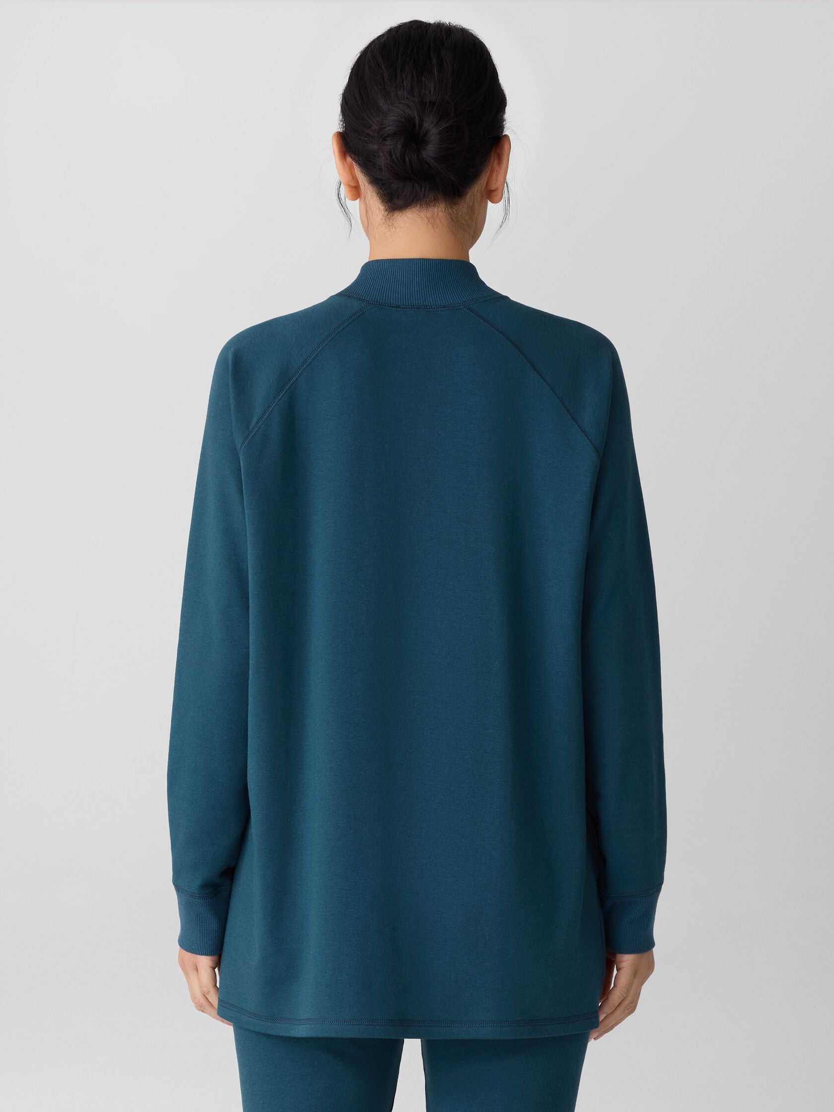 Eileen Fisher Cozy High Neck Tunic Side Slits