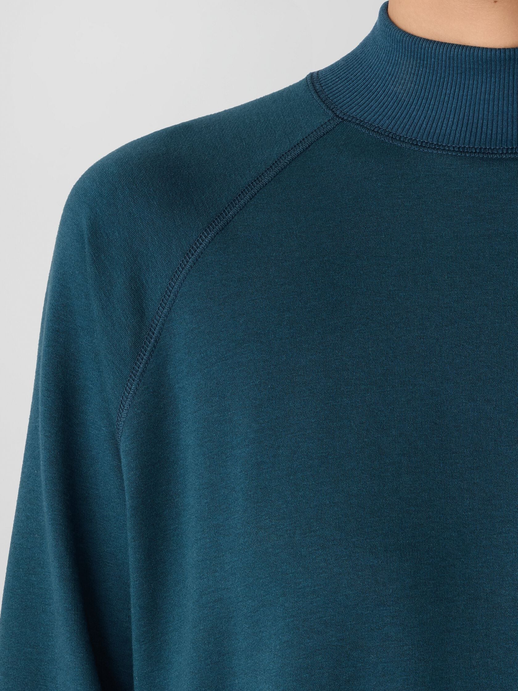 Eileen Fisher Cozy High Neck Tunic Side Slits