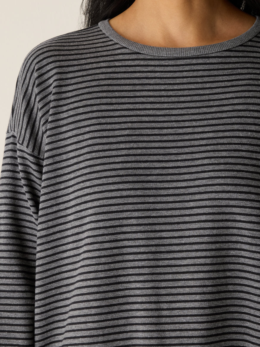 Eileen Fisher Round Neck Long Box Top