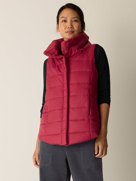 Eileen Fisher Stand Collar Vest