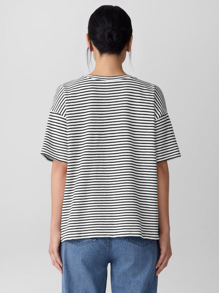 Eileen Fisher Crew Neck Short Sleeve Box Top