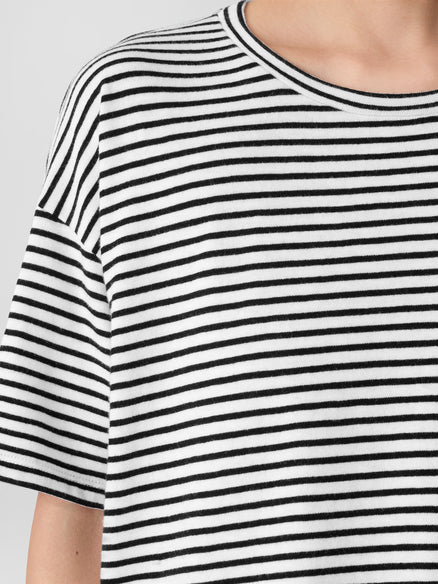 Eileen Fisher Crew Neck Short Sleeve Box Top