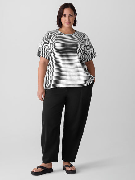 Eileen Fisher Crew Neck Short Sleeve Box Top