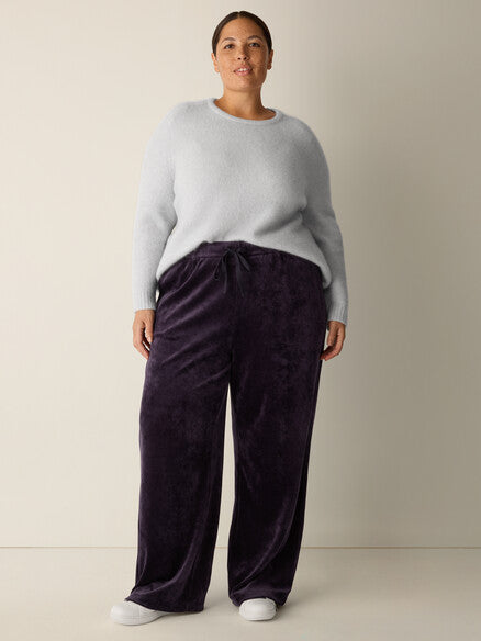 Eileen Fisher Wide Full Length Pant W/ Drawstring