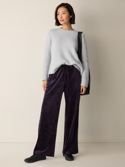 Eileen Fisher Wide Full Length Pant W/ Drawstring