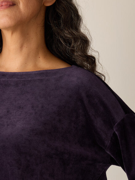 Eileen Fisher Bateau Neck Boxy Top