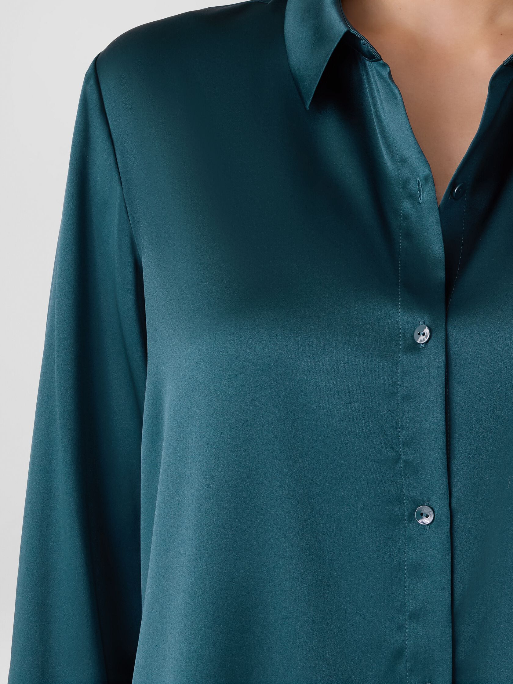 Eileen Fisher Classic Collar Easy Shirt