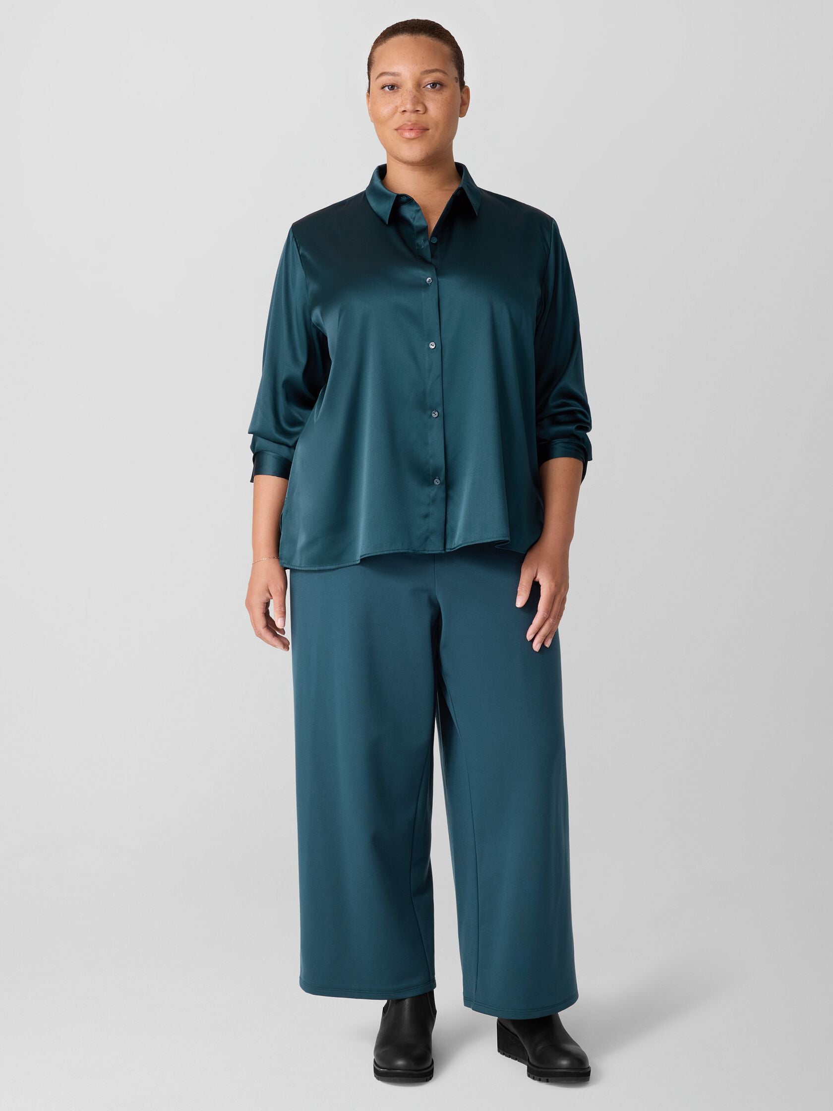 Eileen Fisher Classic Collar Easy Shirt