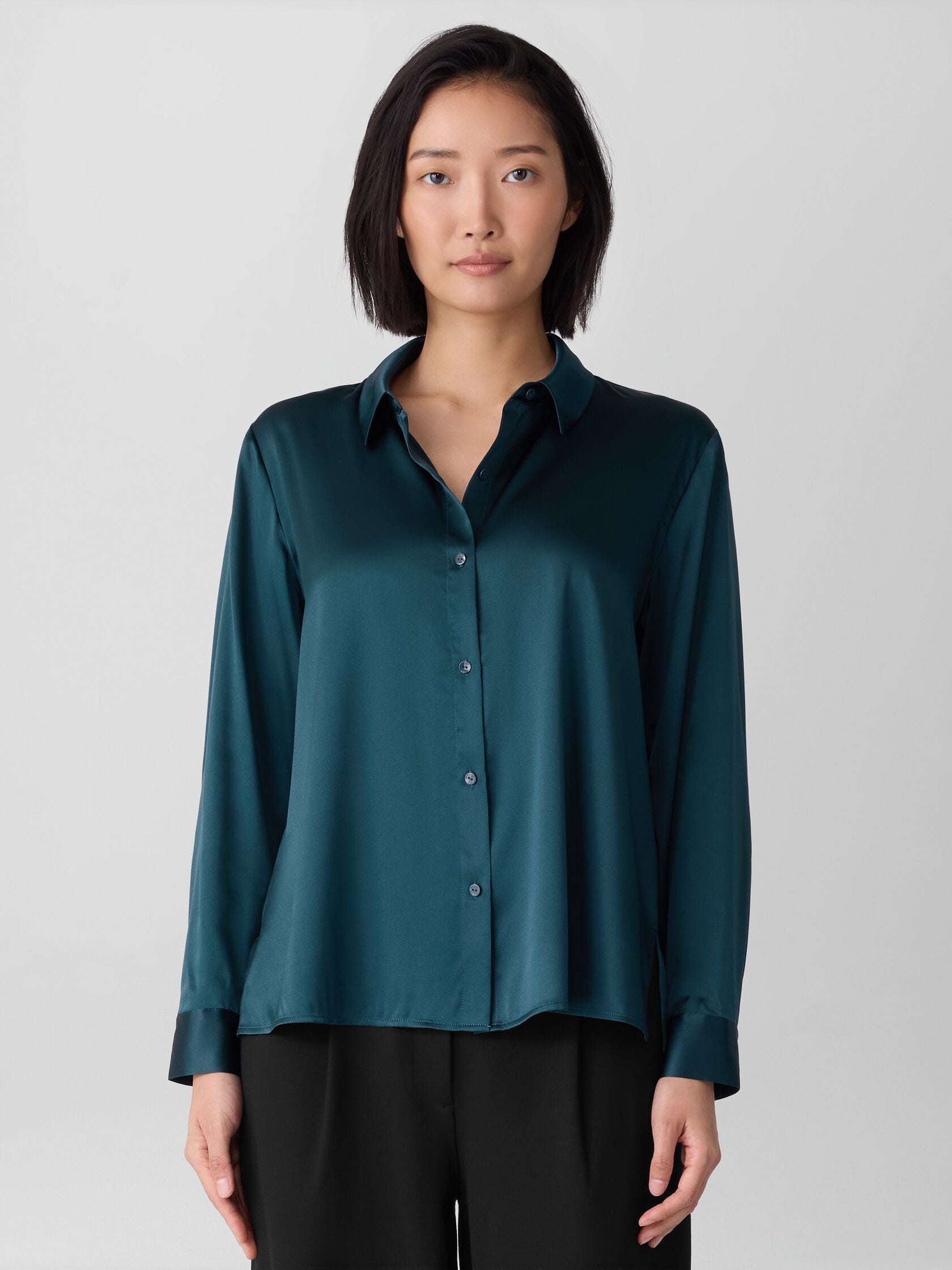 Eileen Fisher Classic Collar Easy Shirt