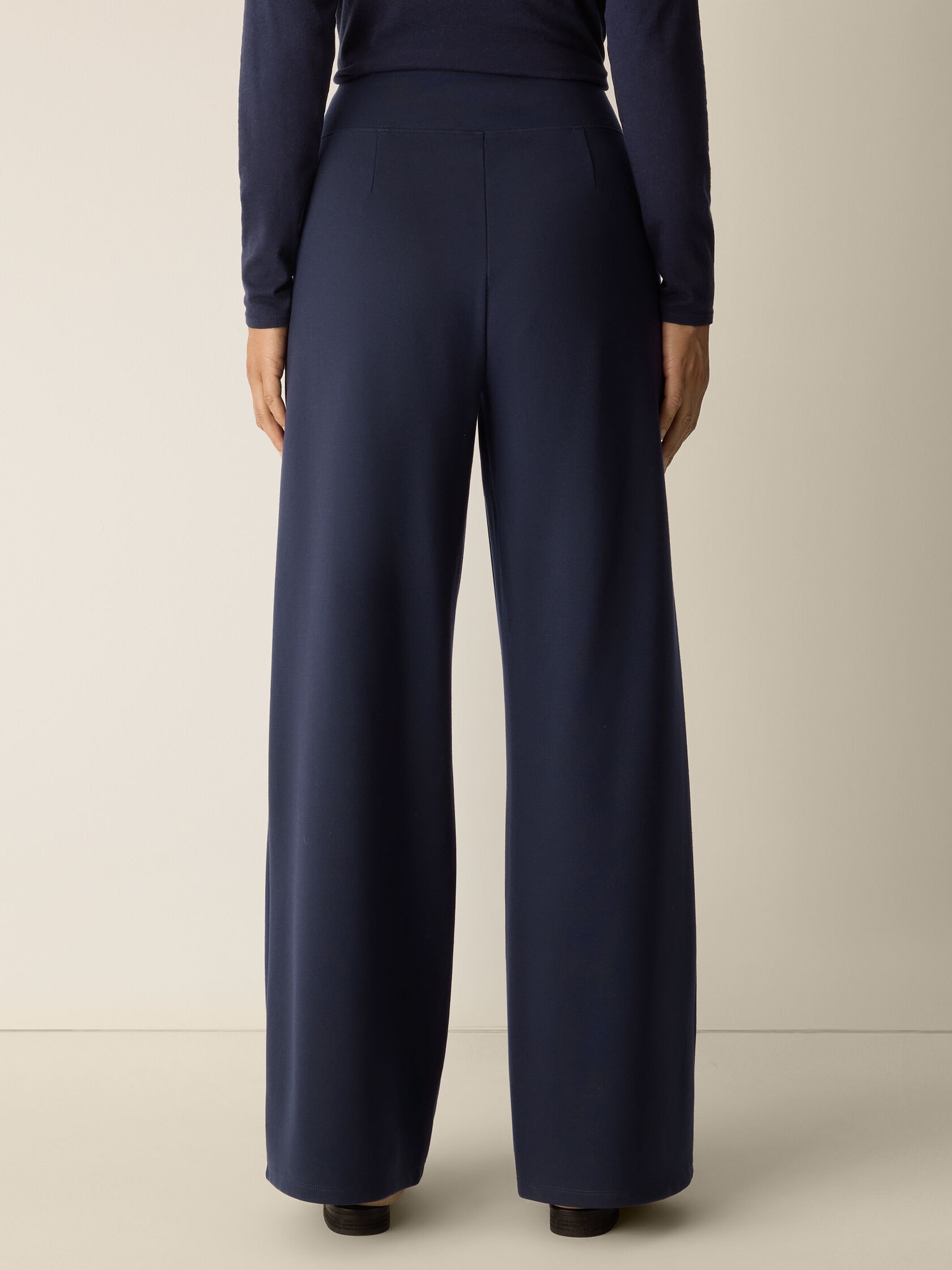 Eileen Fisher High Waisted Wide Full Leg Pant