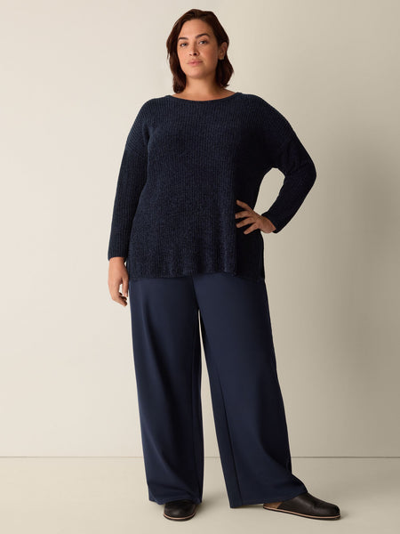 Eileen Fisher High Waisted Wide Full Leg Pant