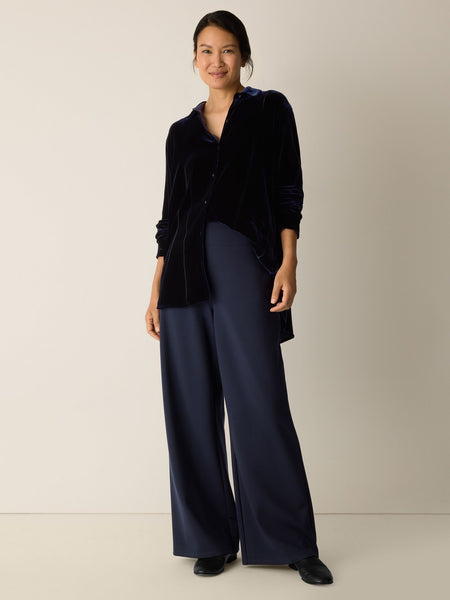 Eileen Fisher High Waisted Wide Full Leg Pant
