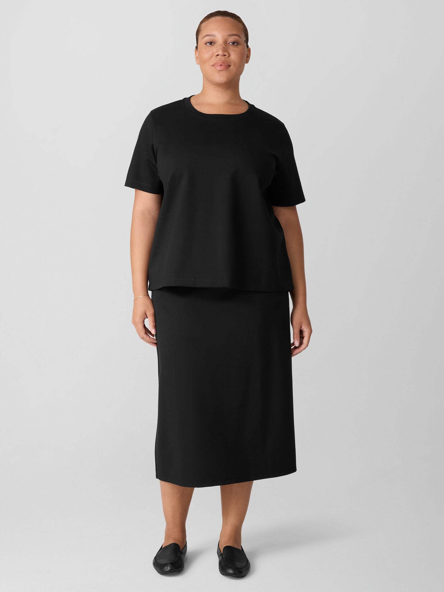 Eileen Fisher Crew Neck Relaxed Tee