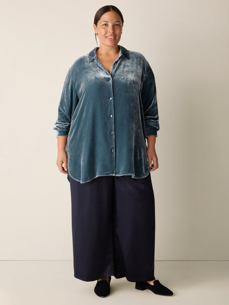 Eileen Fisher Classic Collar Long Shirt