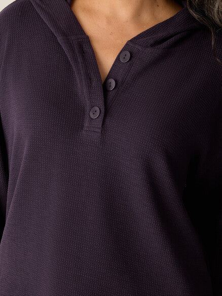 Eileen Fisher Hooded Bracelet Sleeve Top