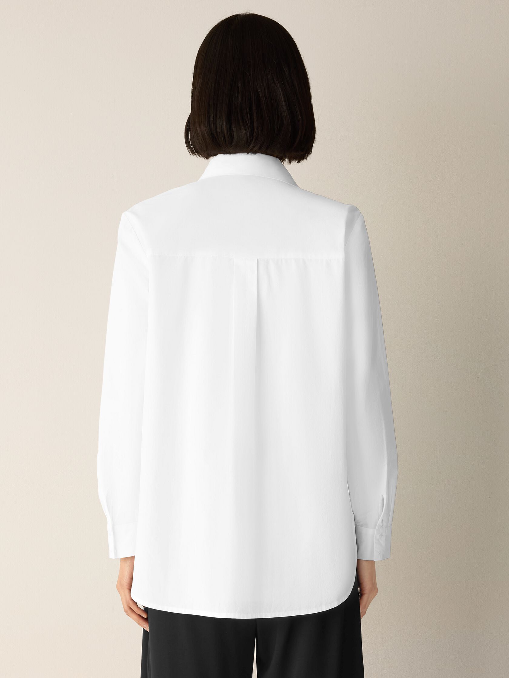 (Pre-Order) Eileen Fisher Classic Collar Long Shirt