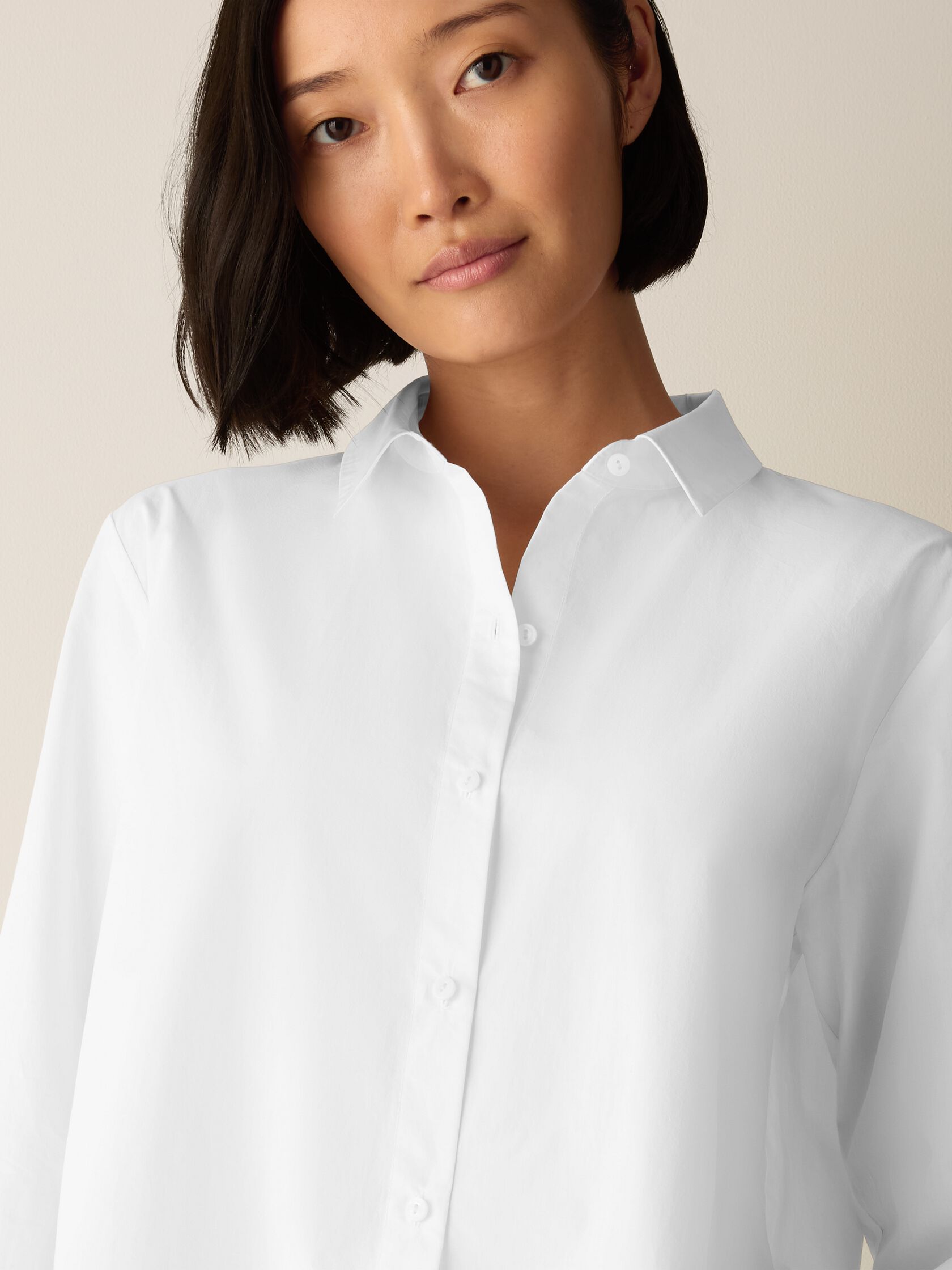 (Pre-Order) Eileen Fisher Classic Collar Long Shirt