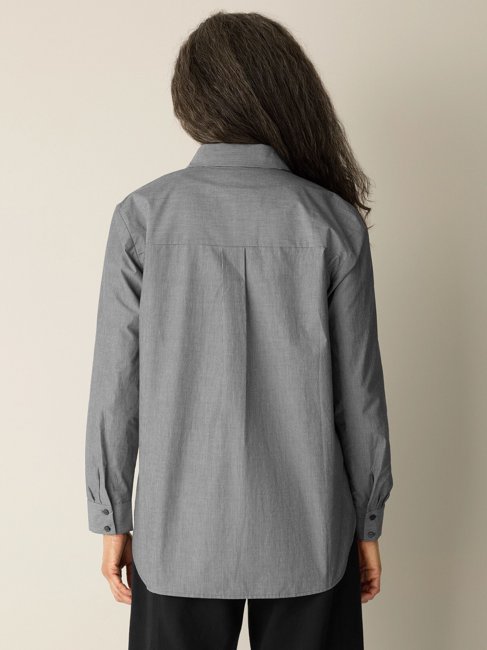 (Pre-Order) Eileen Fisher Classic Collar Long Shirt