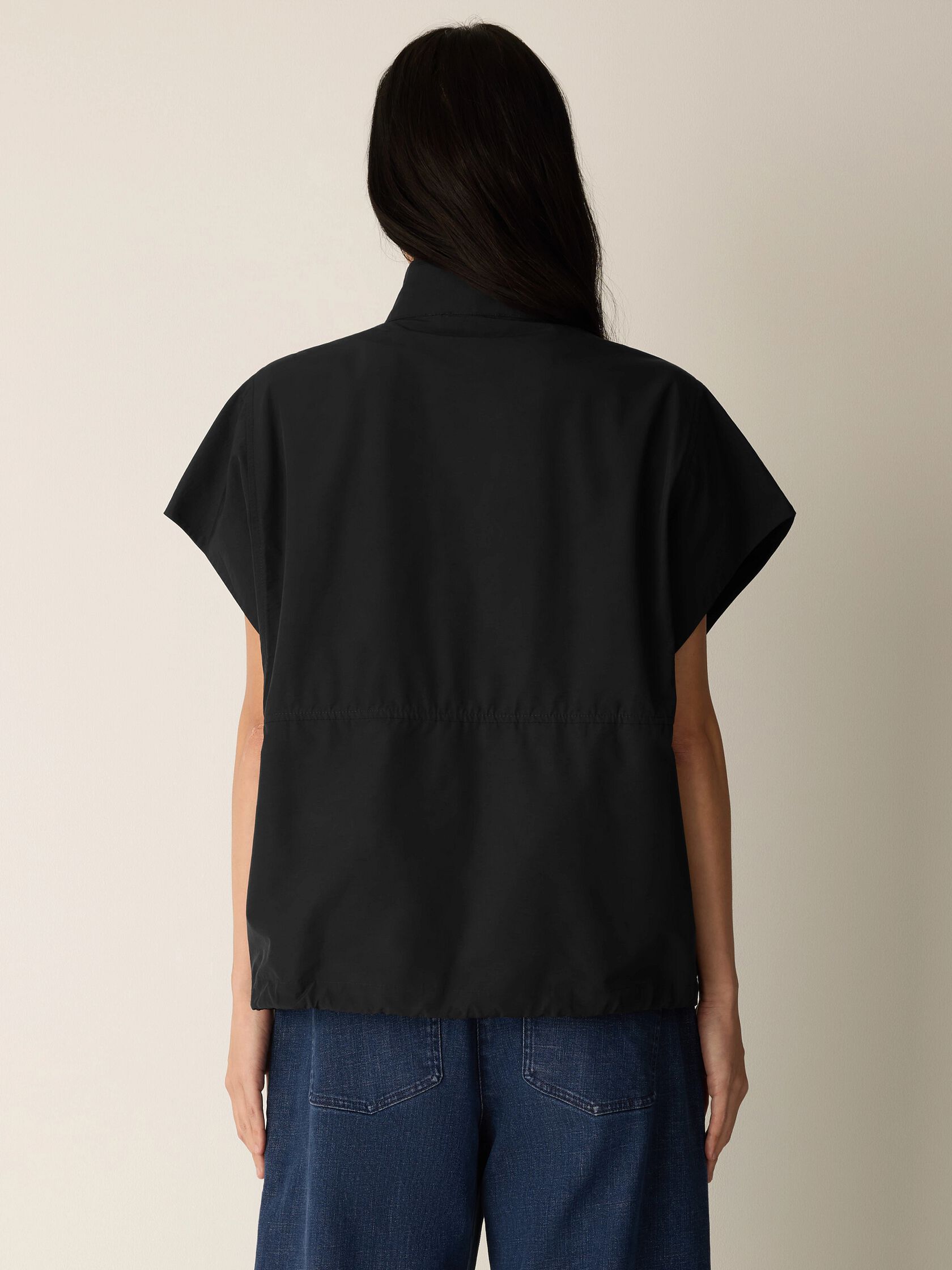 Eileen Fisher High Collar Vest