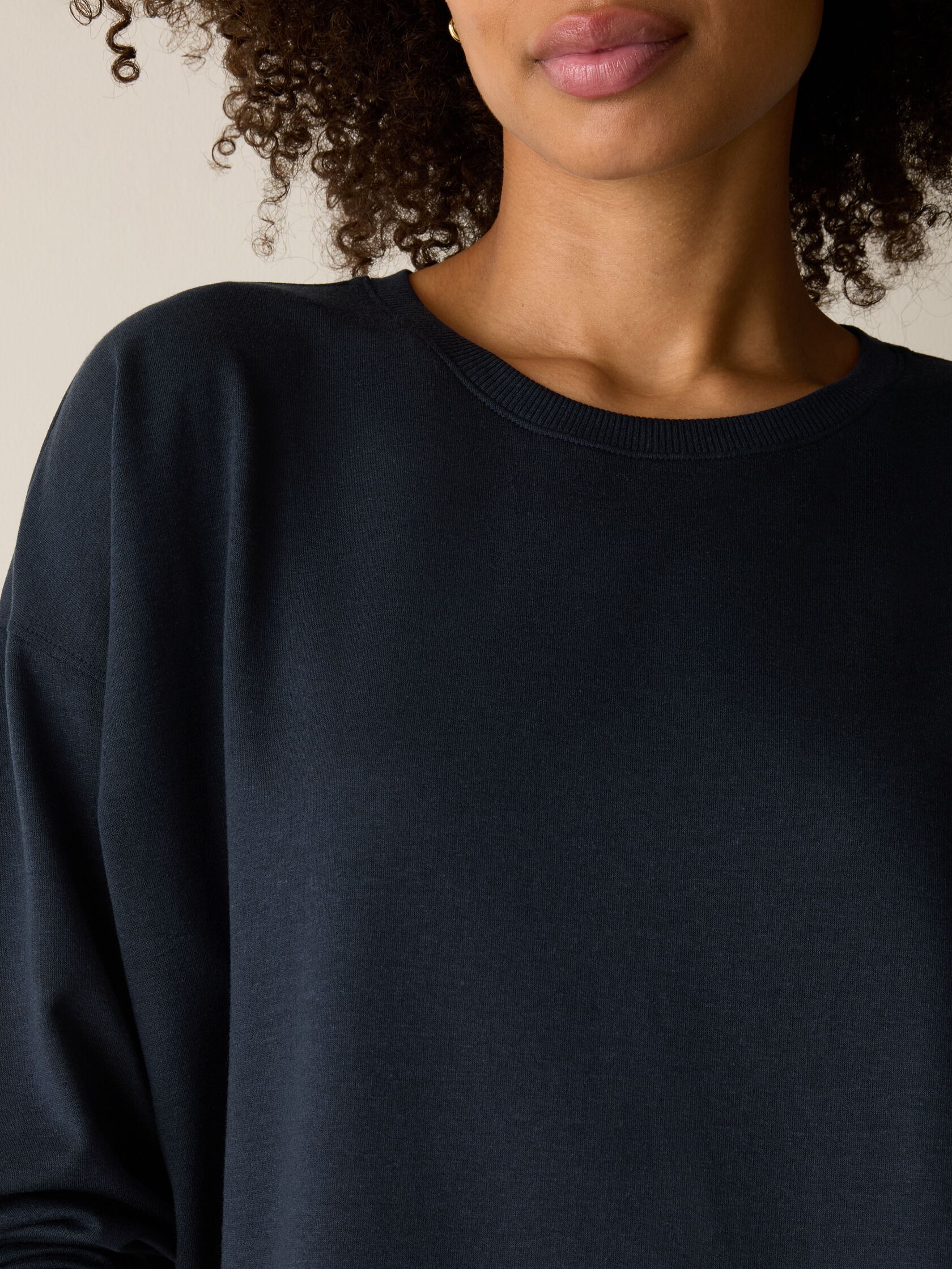 (Pre-Order) Eileen Fisher Long Crew Neck Sweatshirt