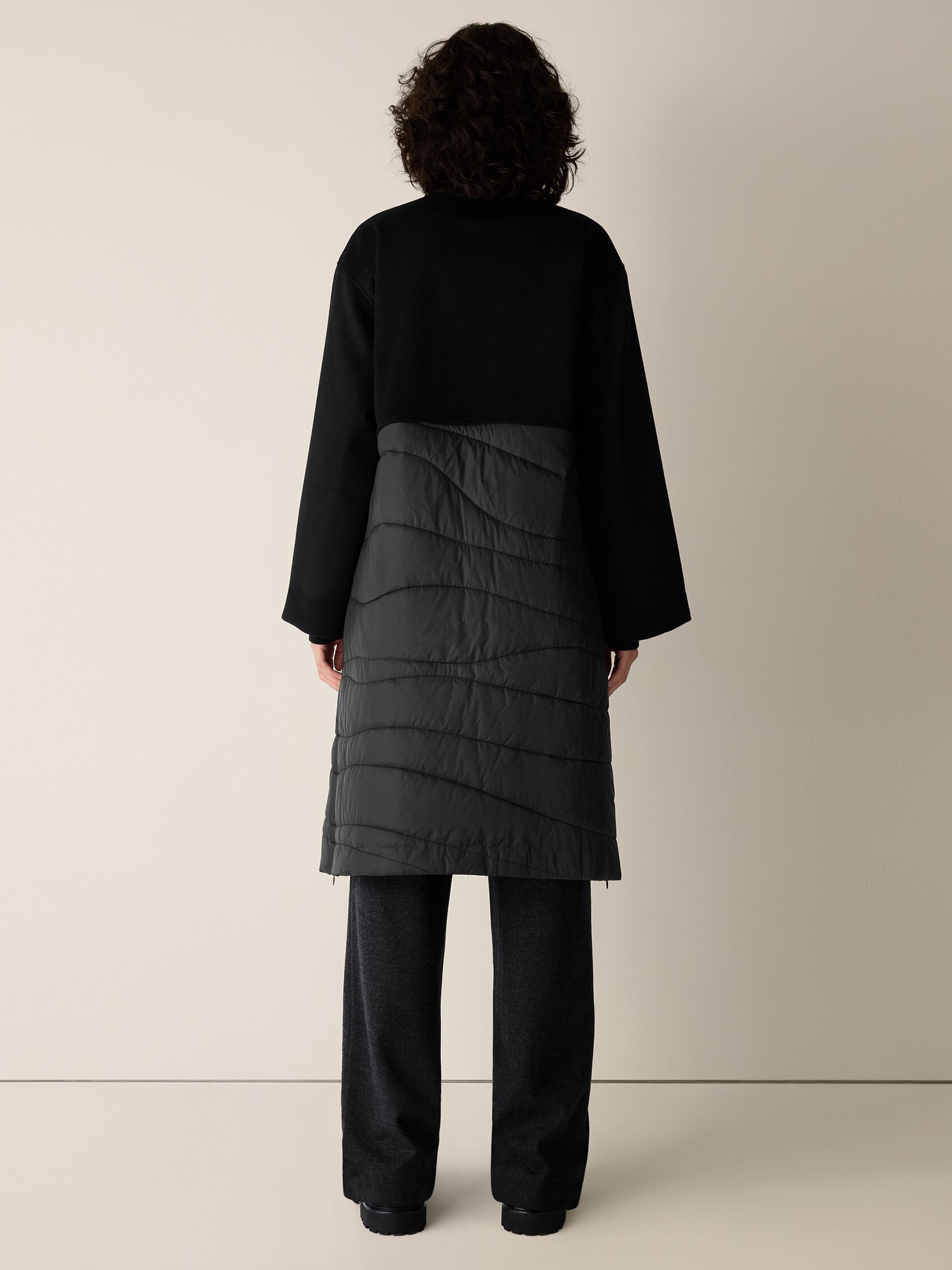 (Pre-Order) Eileen Fisher Stand Collar Coat