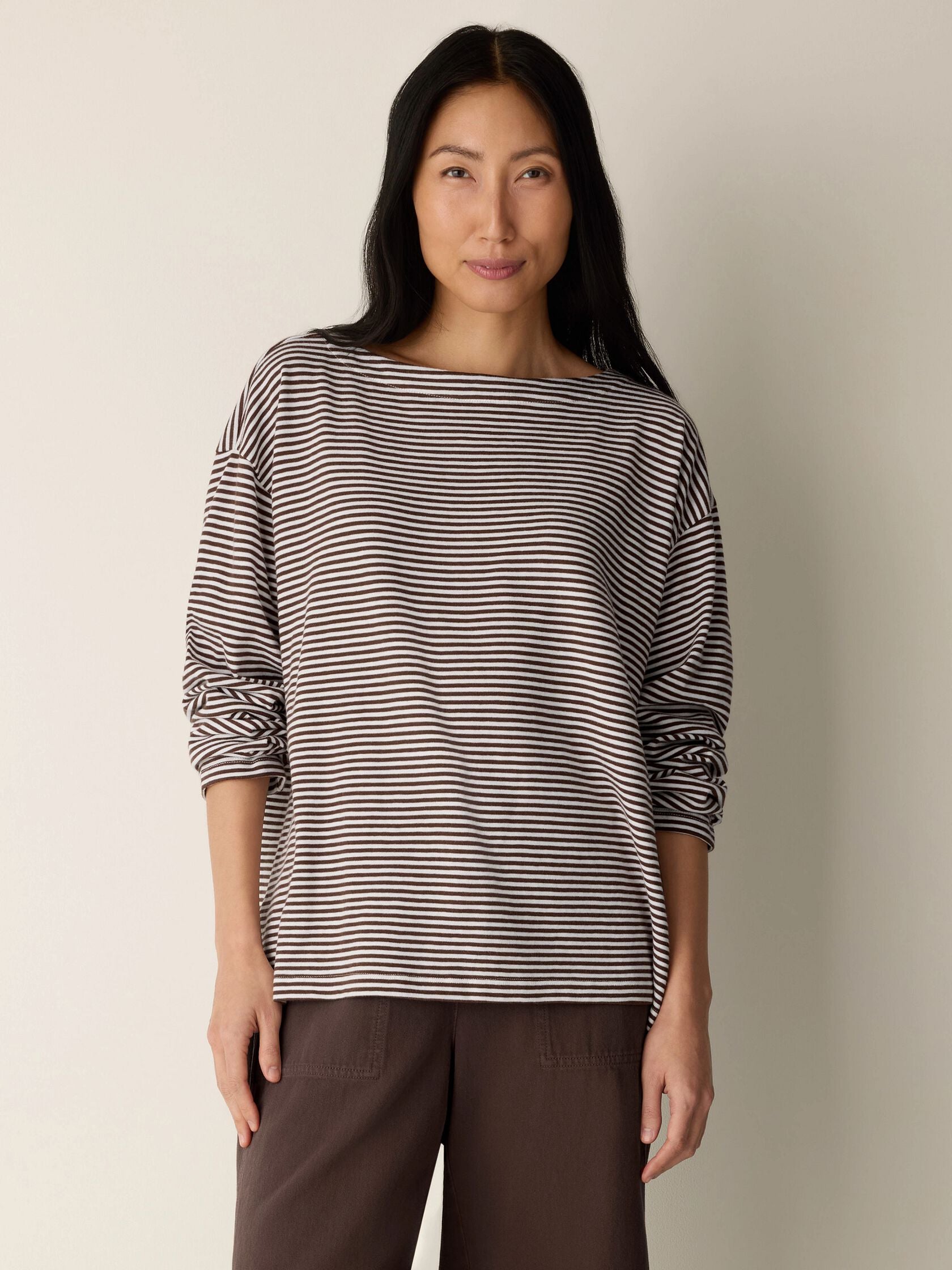(Pre-Order) Eileen Fisher Bateau Neck Top