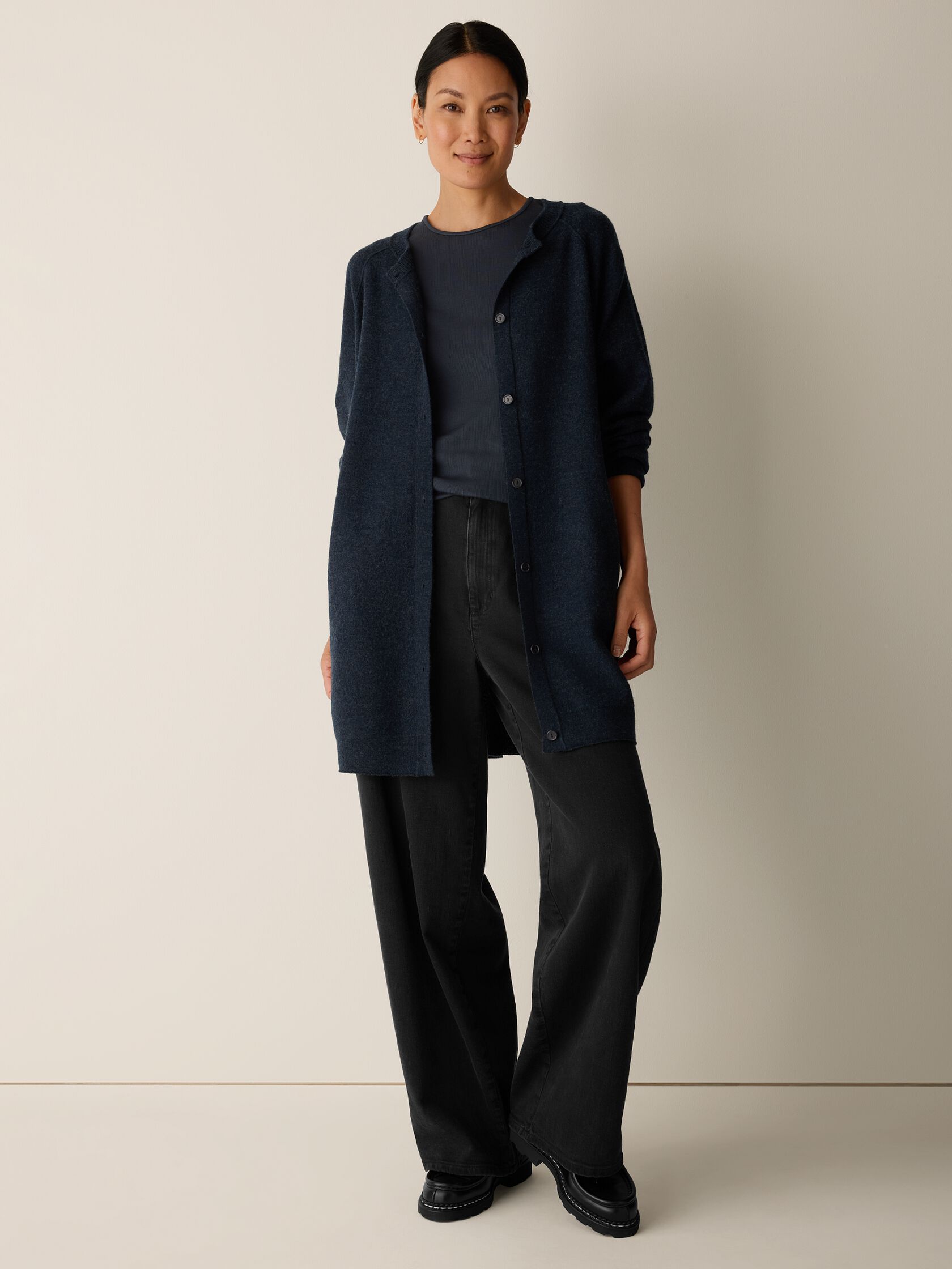 (Pre-Order) Eileen Fisher Crew Neck Cardigan