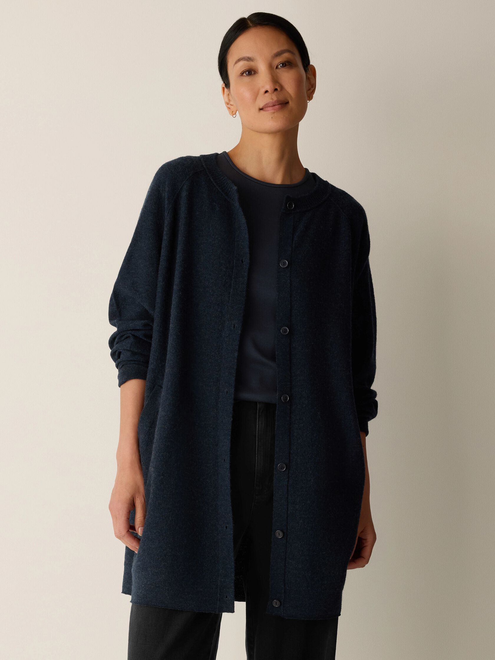 (Pre-Order) Eileen Fisher Crew Neck Cardigan