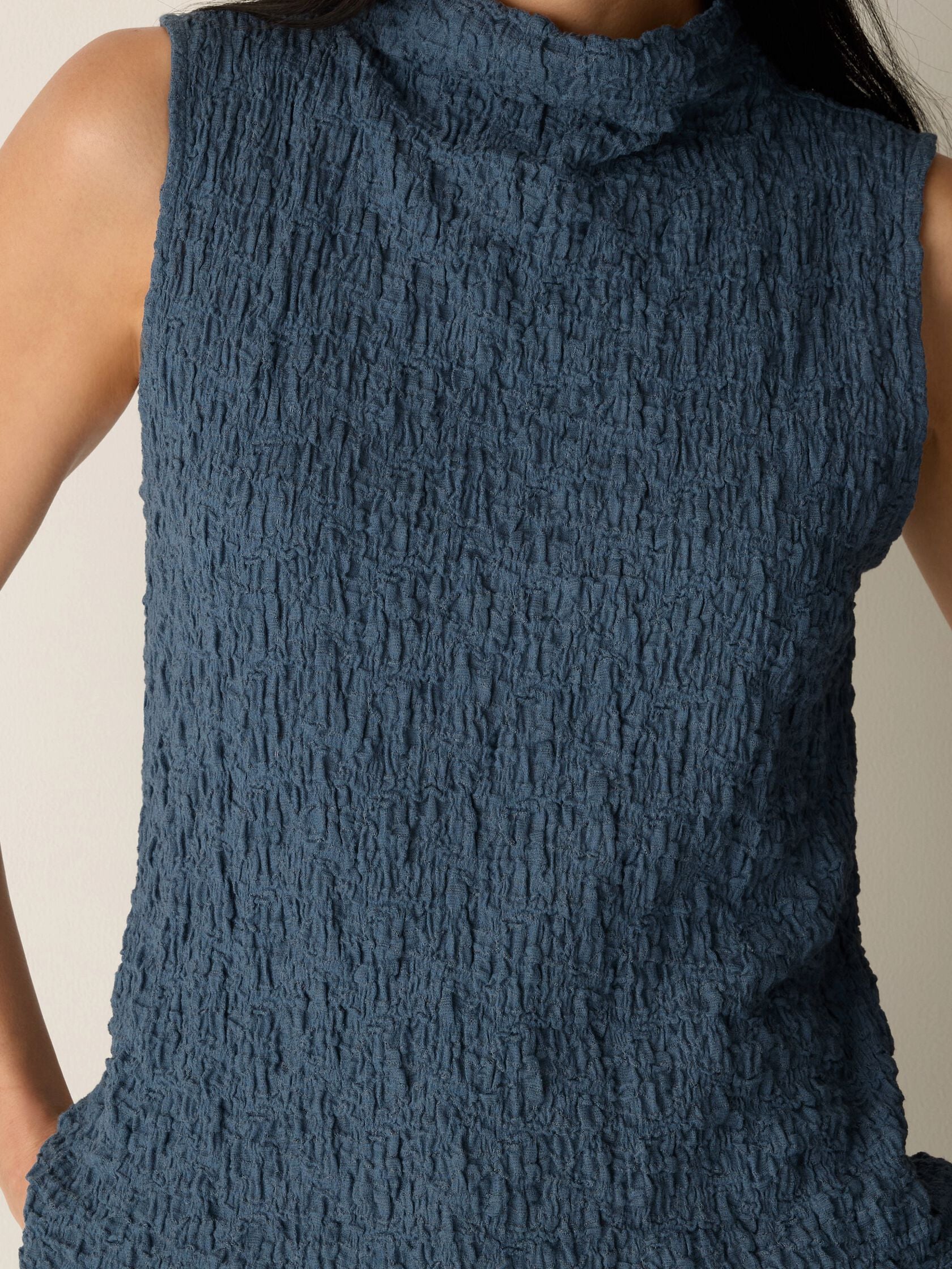 (Pre-Order) Eileen Fisher Funnel Neck Slim Tank