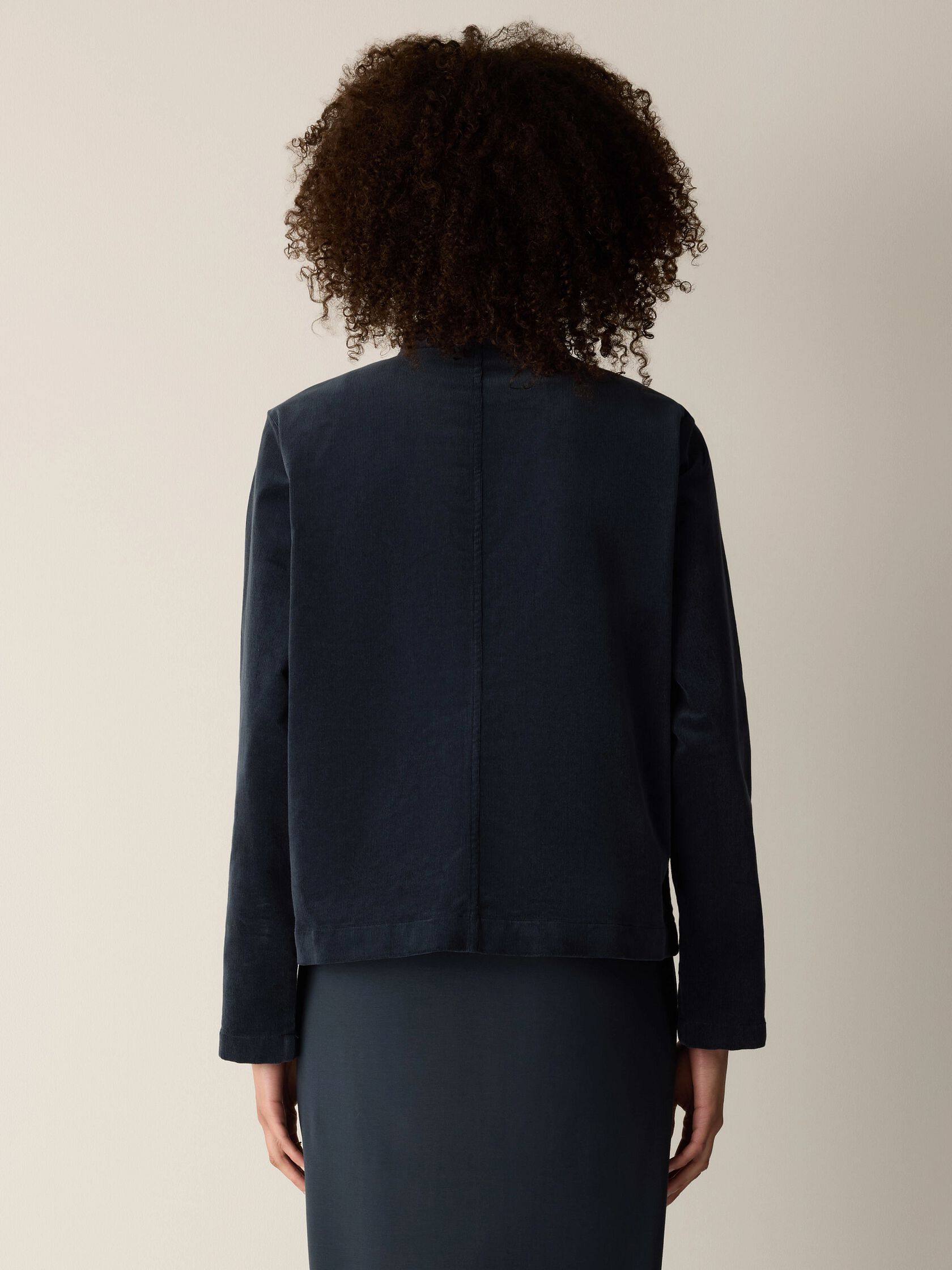 (Pre-Order) Eileen Fisher High Collar Jacket