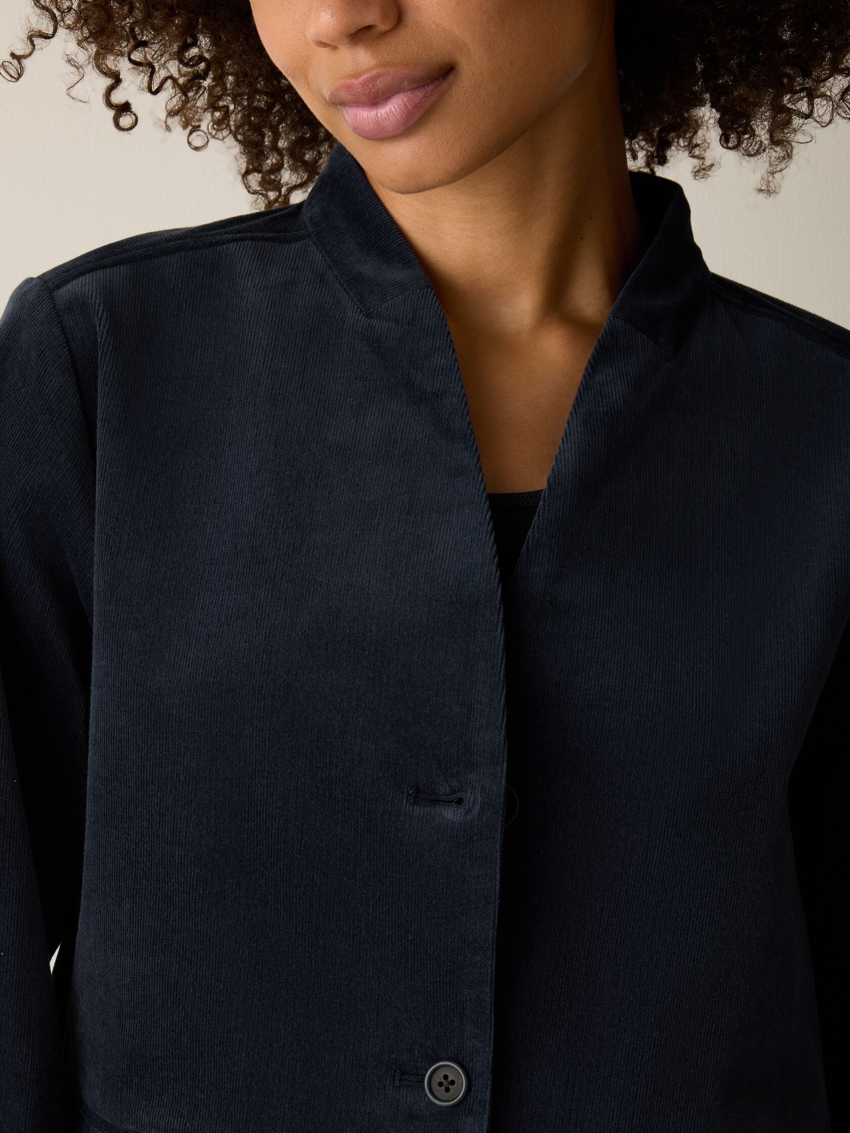(Pre-Order) Eileen Fisher High Collar Jacket