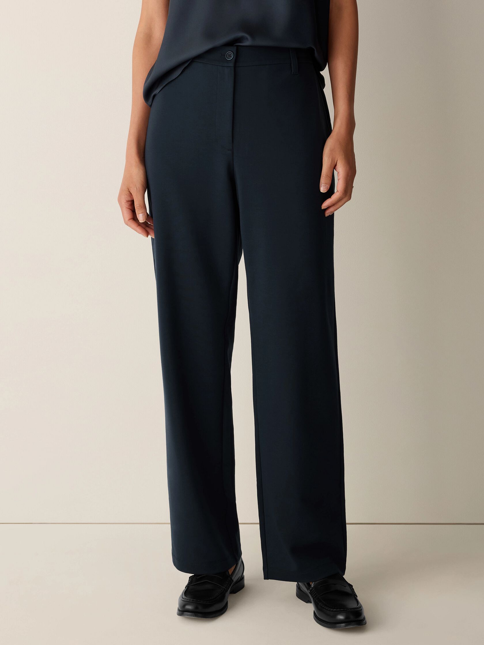 (Pre-Order) Eileen Fisher High Waisted Straight Trouser