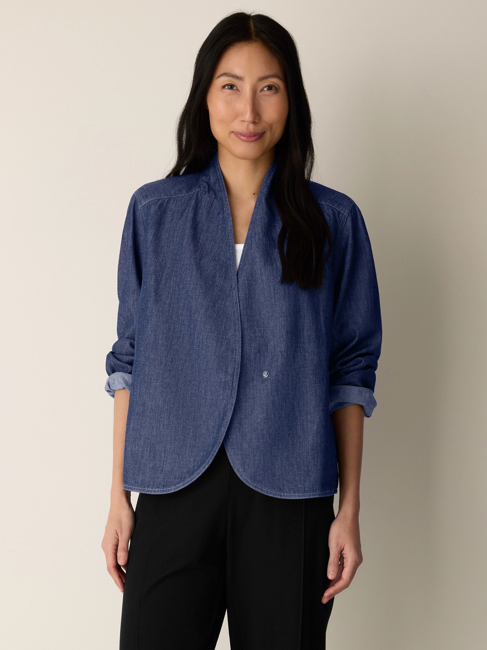 (Pre-Order) Eileen Fisher Curved Front Jacket