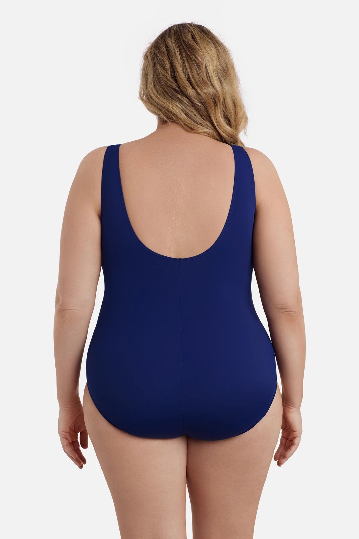 Longitude Ruffle Front Sash One Piece
