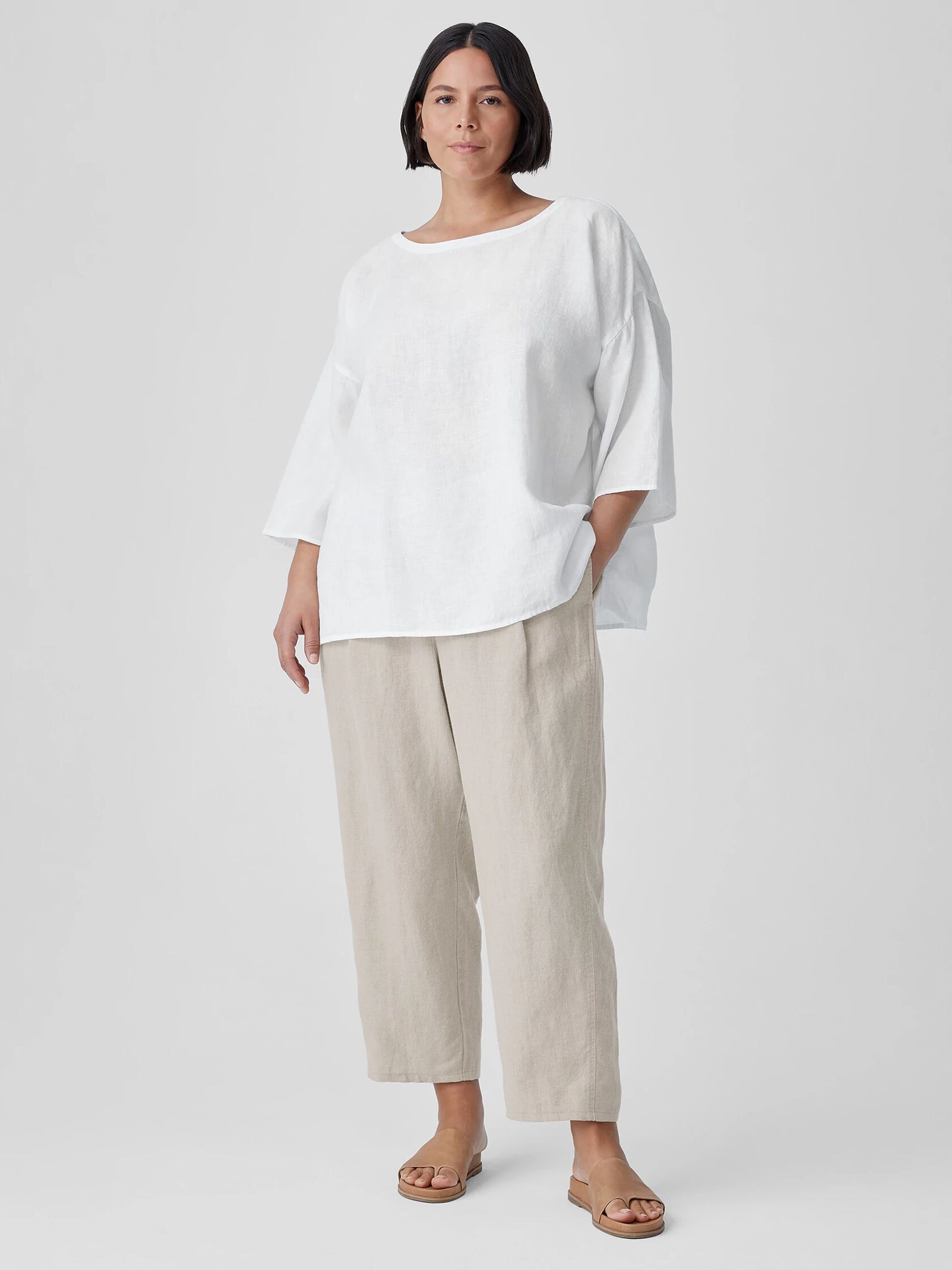 Eileen Fisher Ankle Pleated Lantern Pant