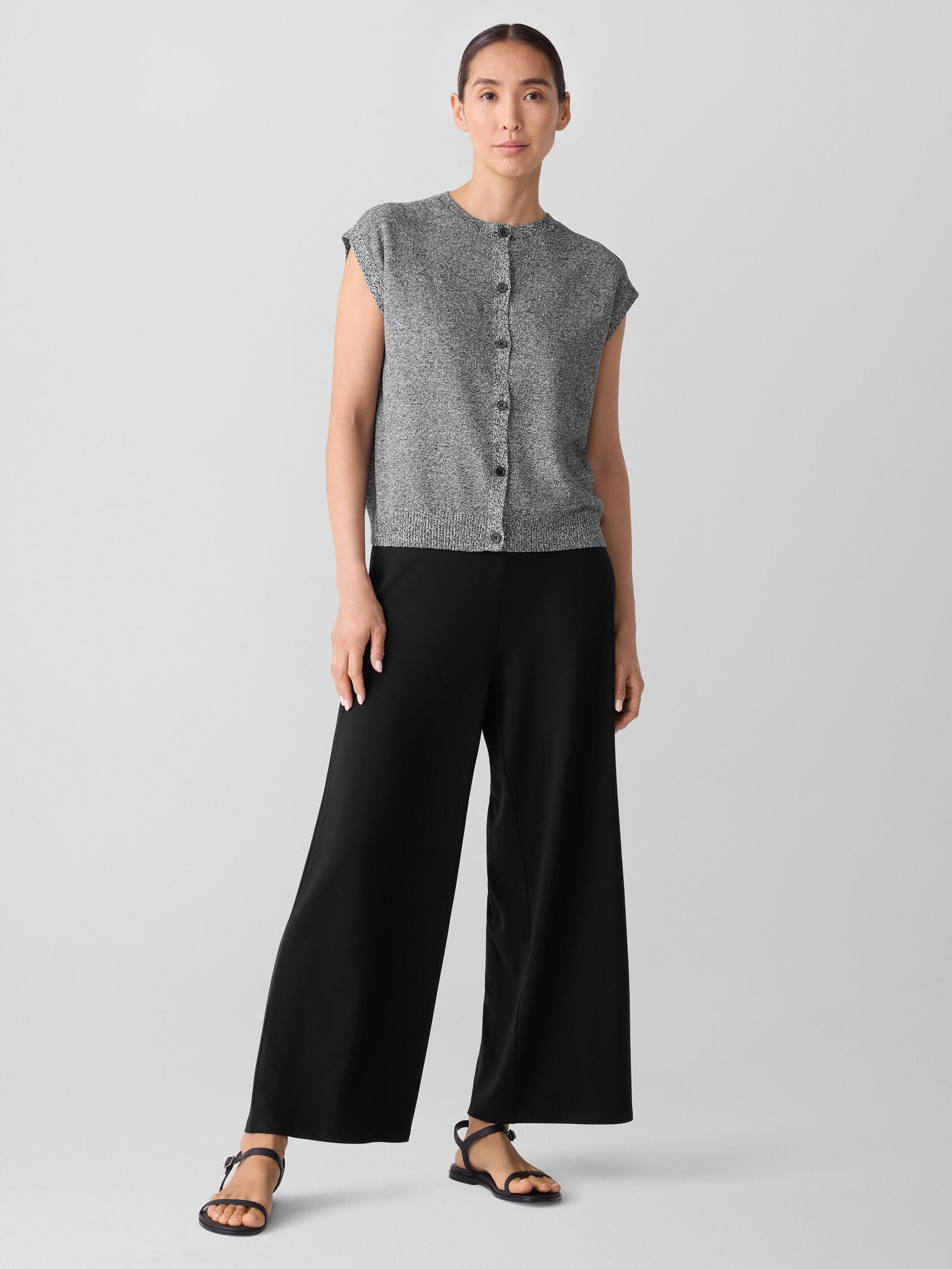 Eileen Fisher High Waisted Ankle Pant