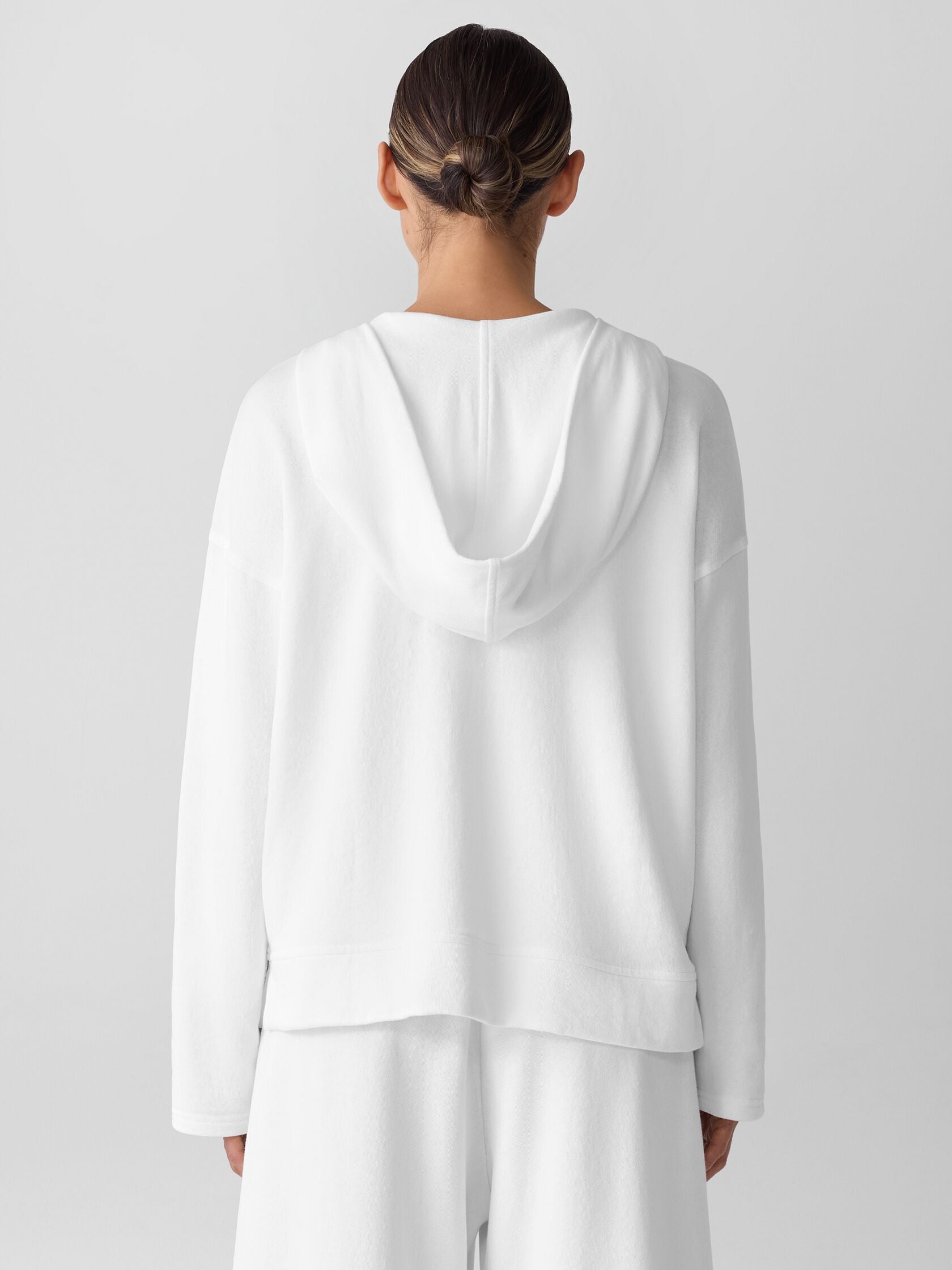 Eileen Fisher Hooded Zip Jacket