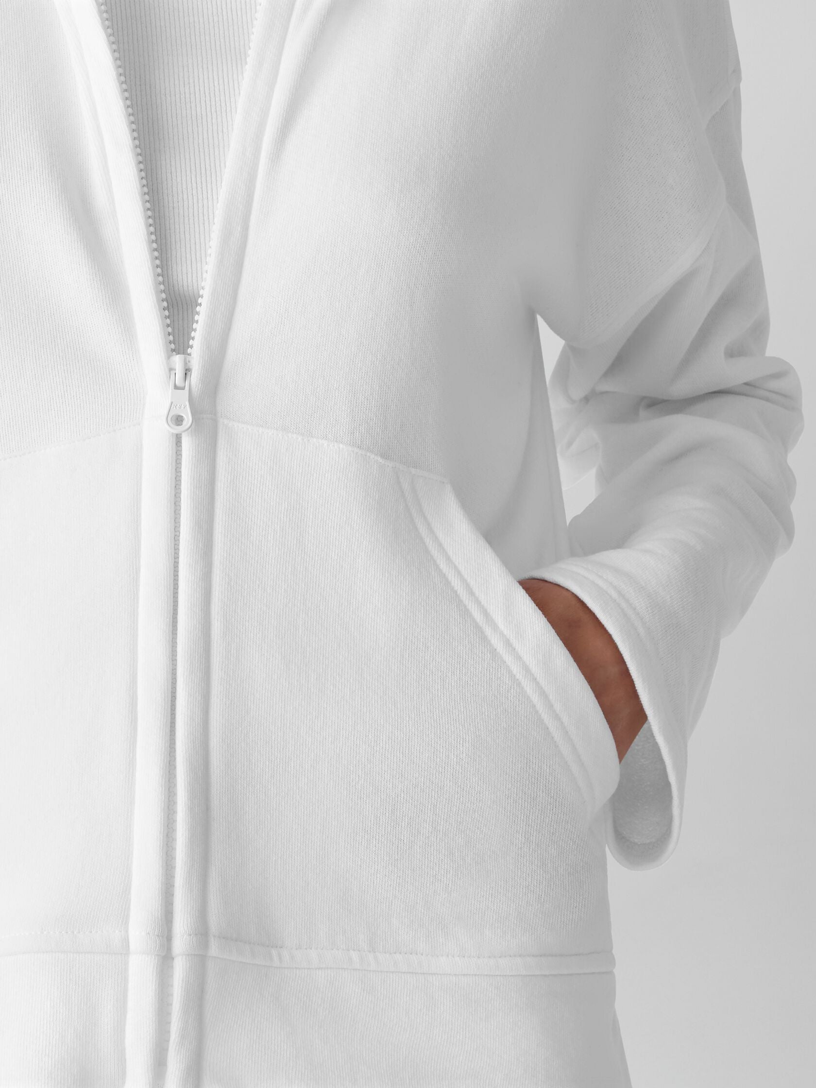 Eileen Fisher Hooded Zip Jacket
