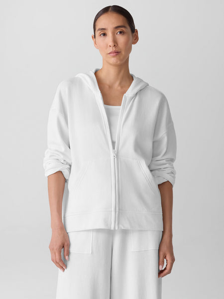 Eileen Fisher Hooded Zip Jacket
