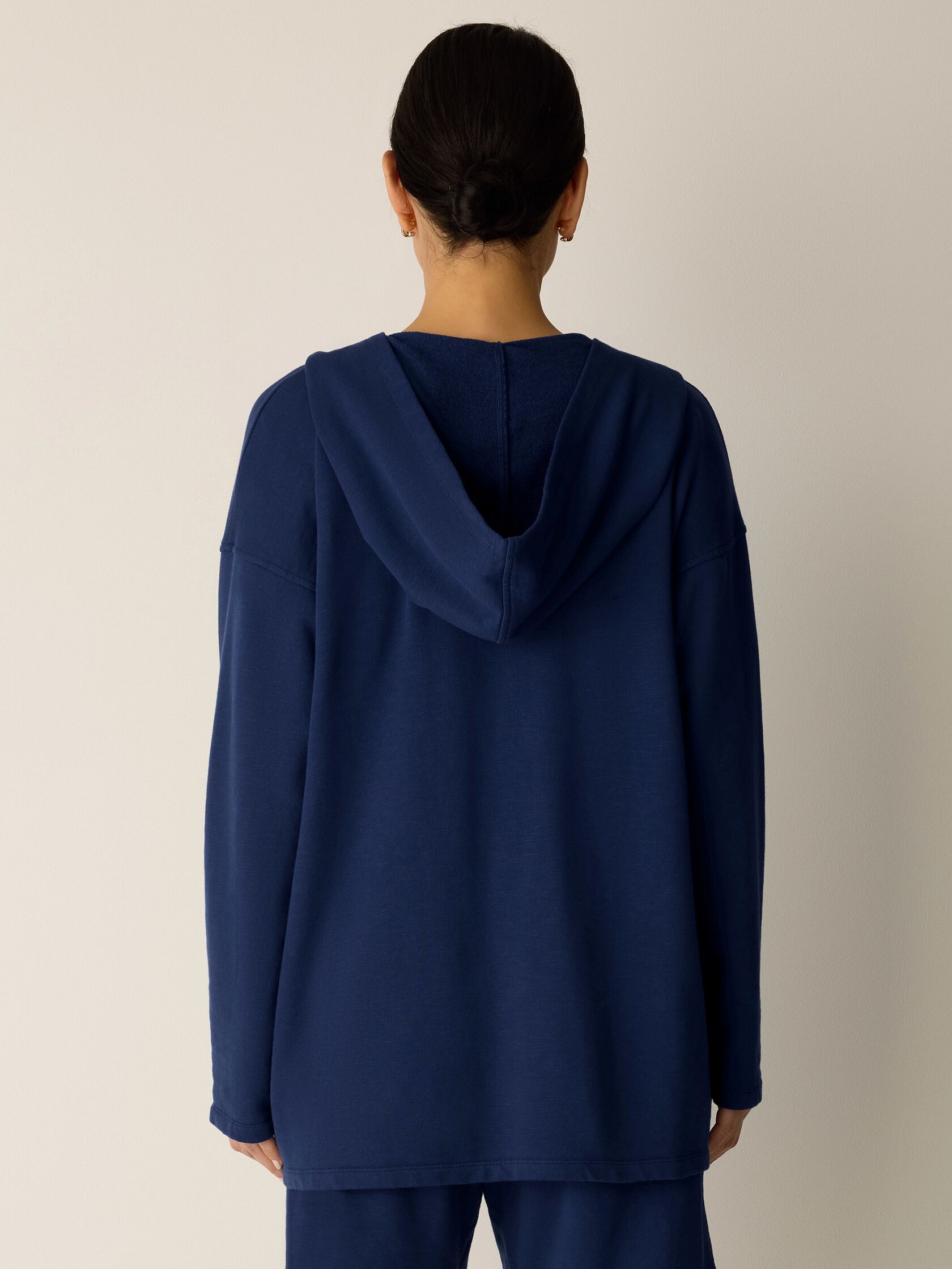 Eileen Fisher Hooded Jacket With Pockets