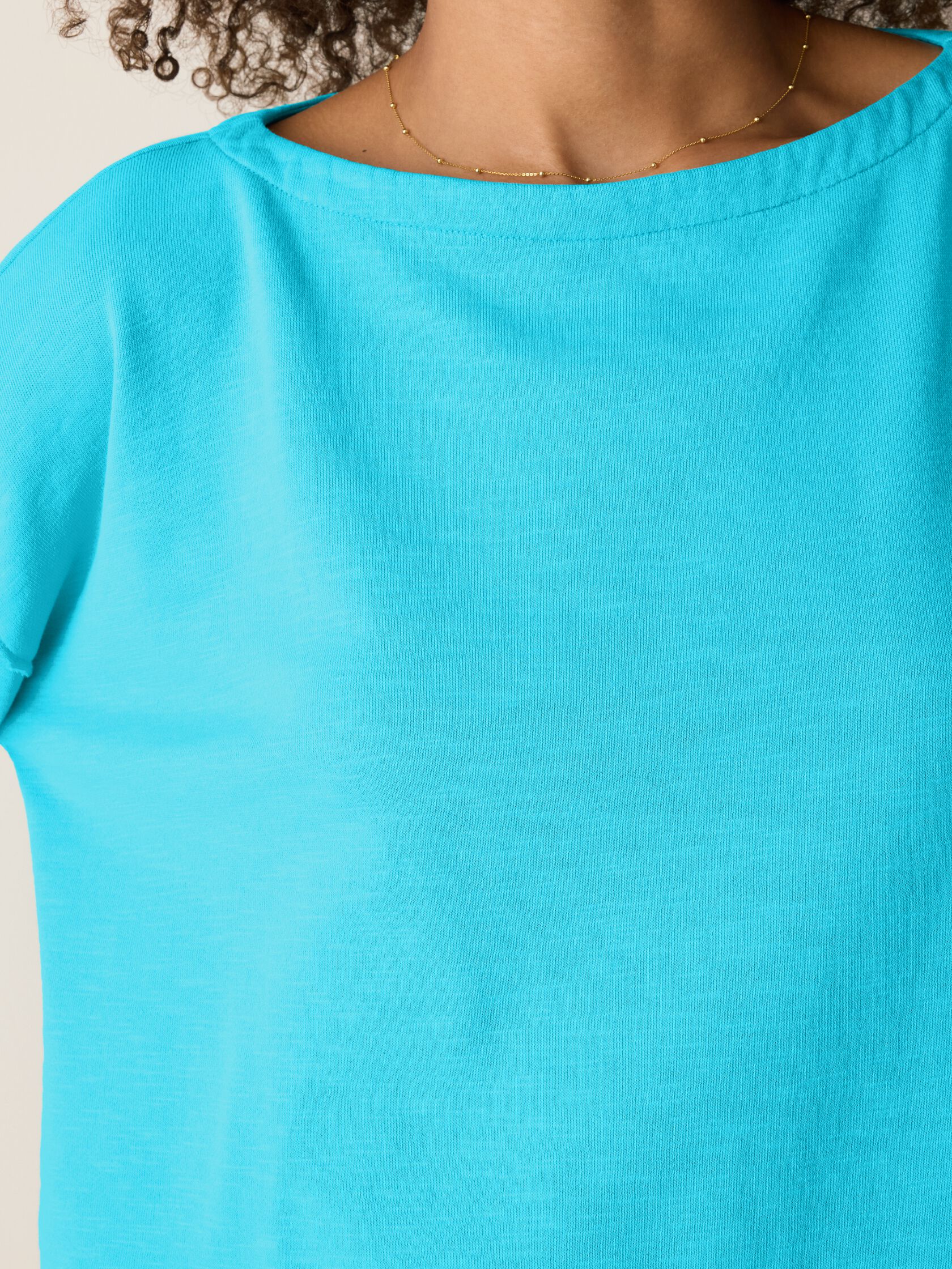 Eileen Fisher Bateau Neck Boxy Top