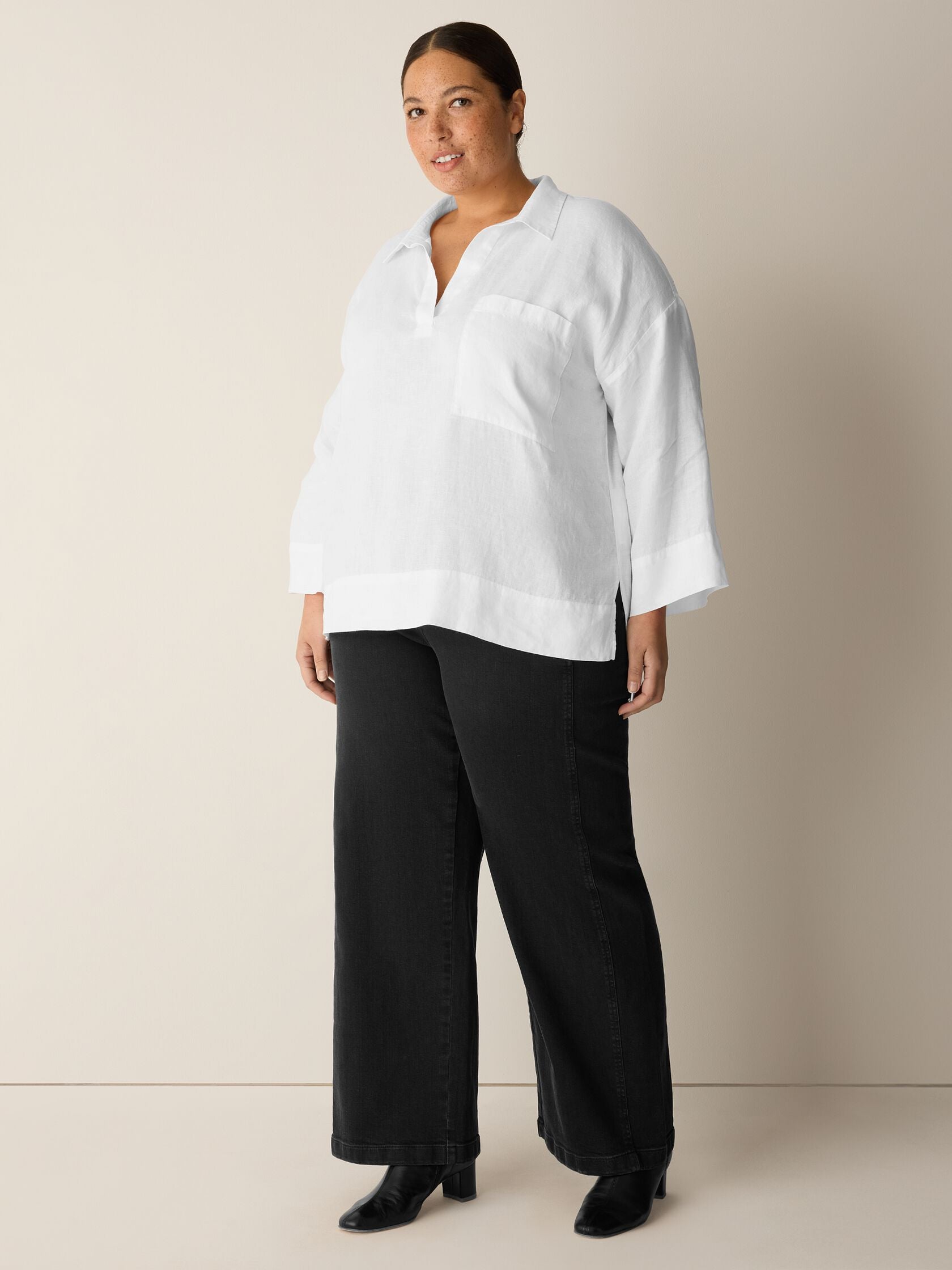 (Pre-Order) Eileen Fisher Full Length Wide Pant