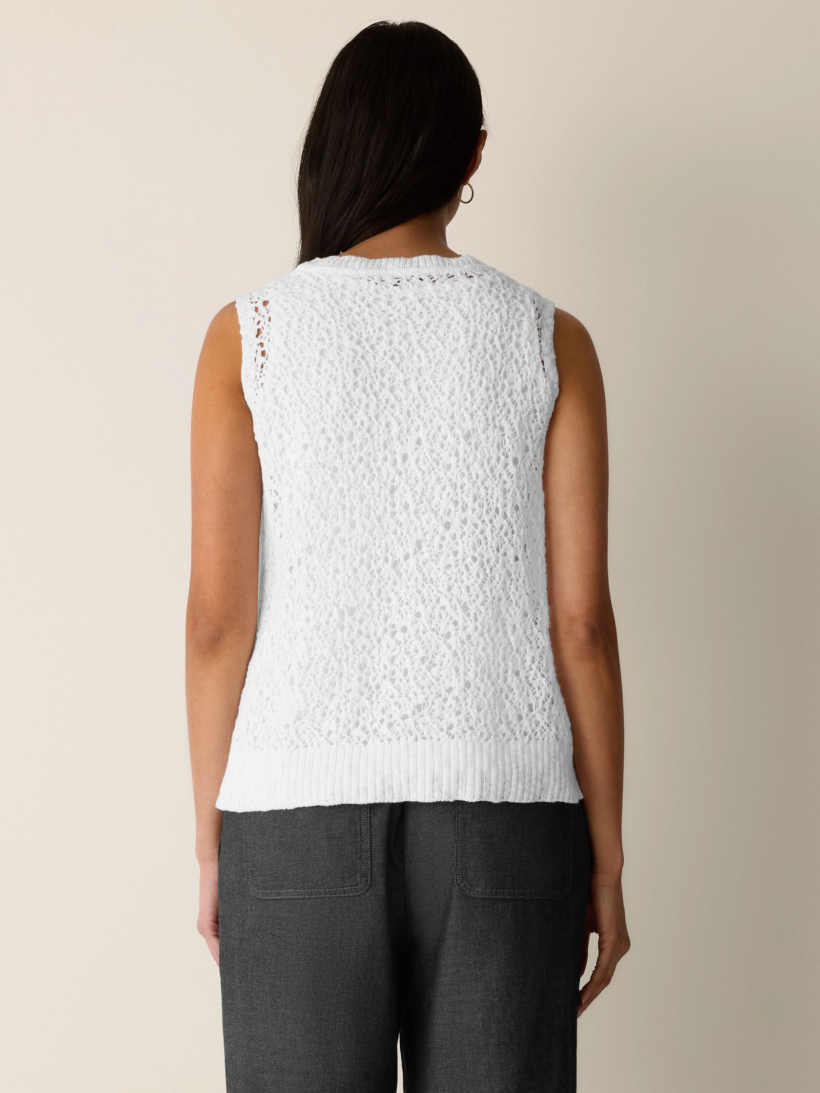 (Pre-Order) Eileen Fisher Jewel Neck Shell