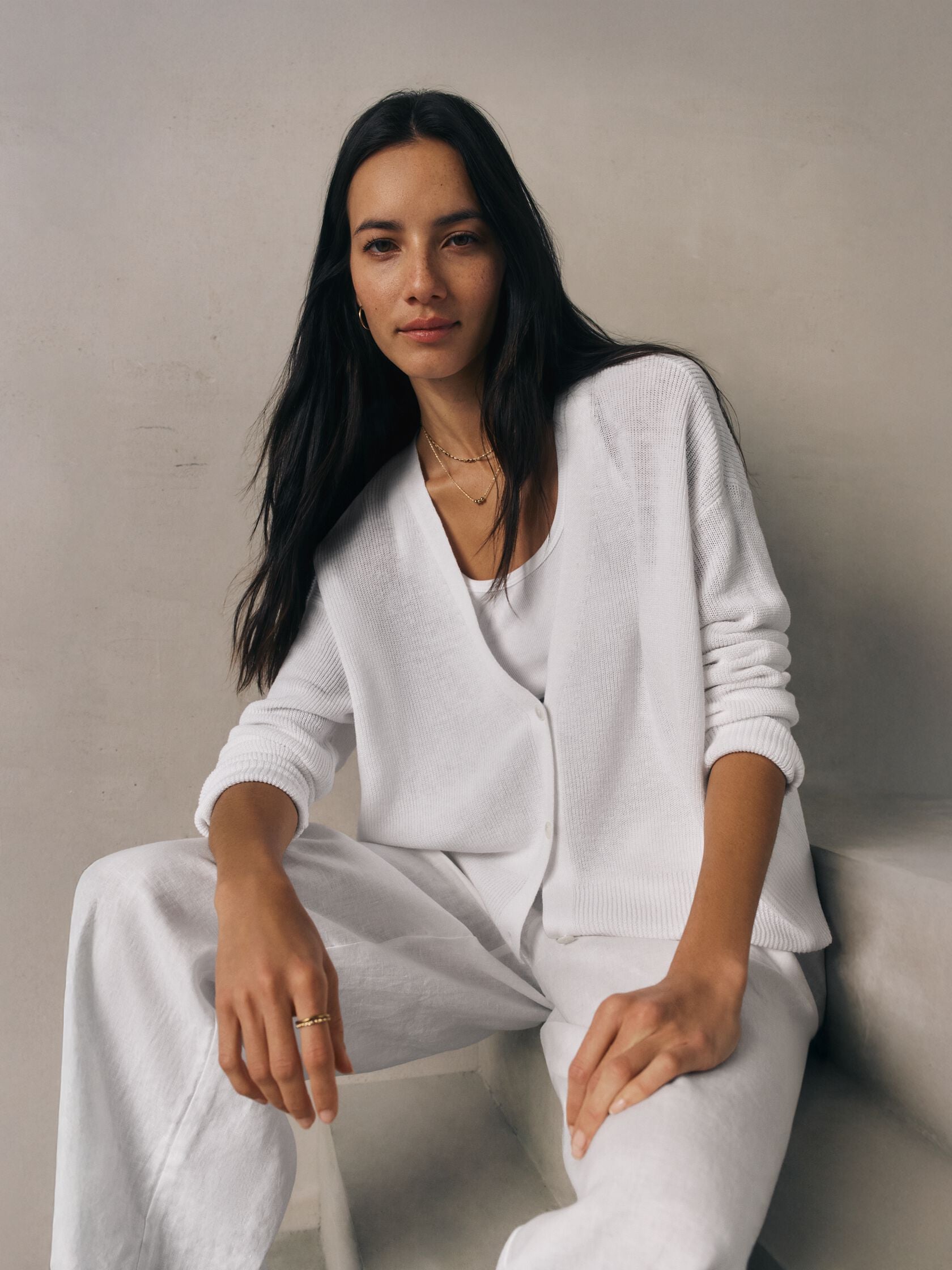 Eileen Fisher Short V-Neck Cardigan