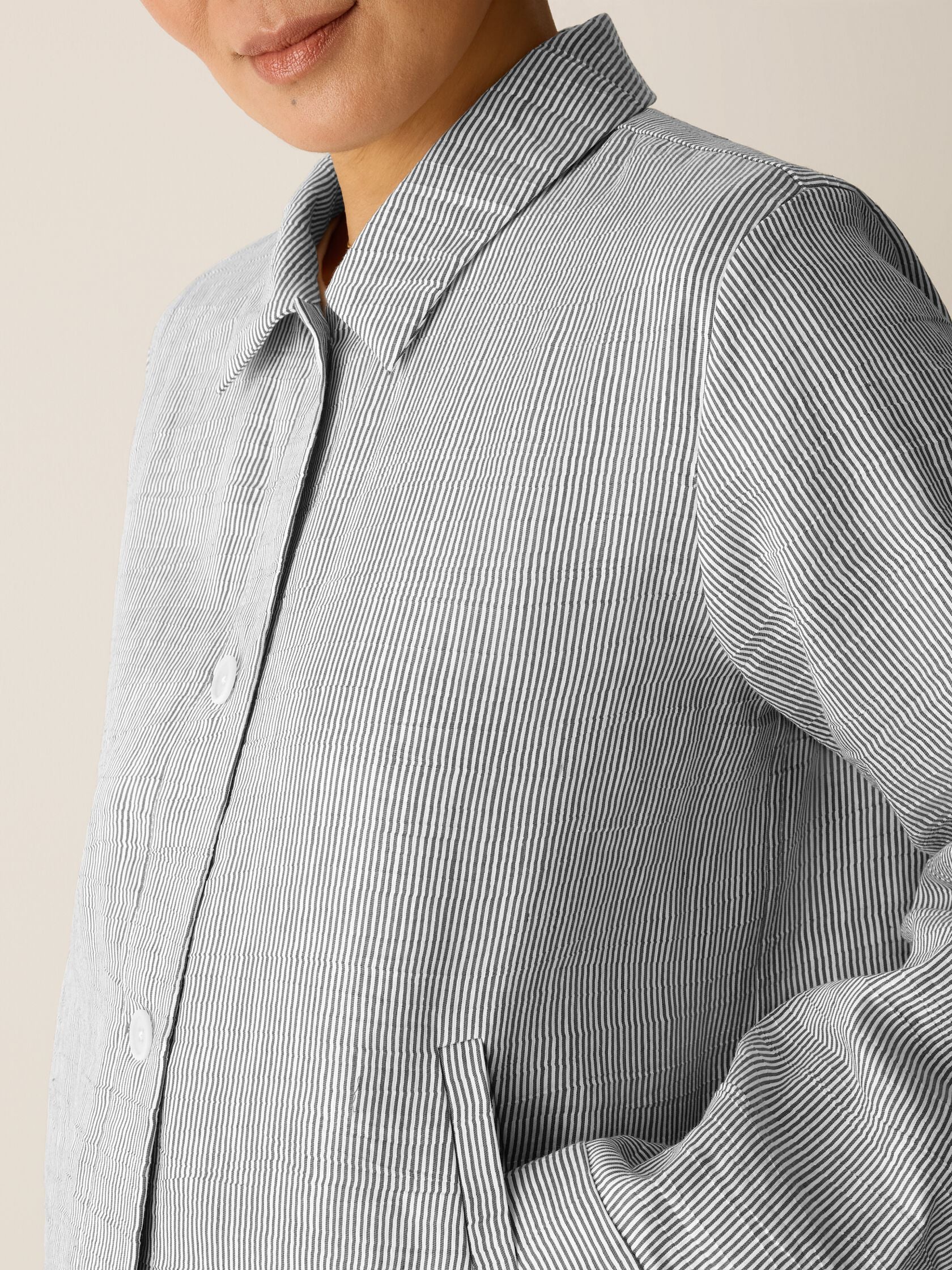 (Pre-Order) Eileen Fisher Classic Collar A-Line Jacket