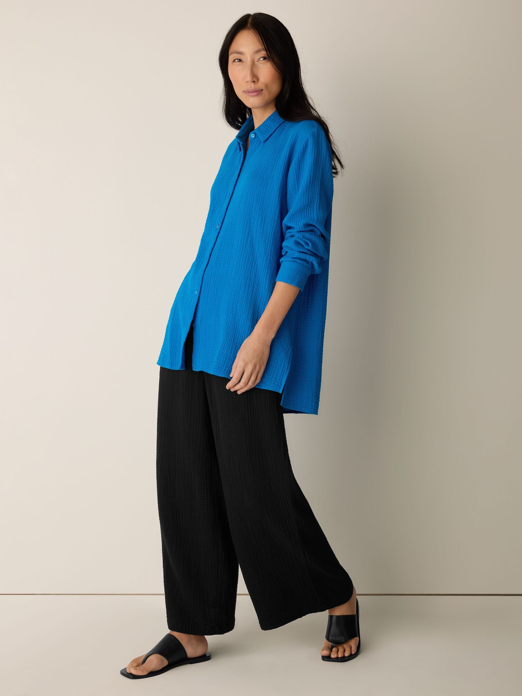 Eileen Fisher Classic Collar Easy Shirt