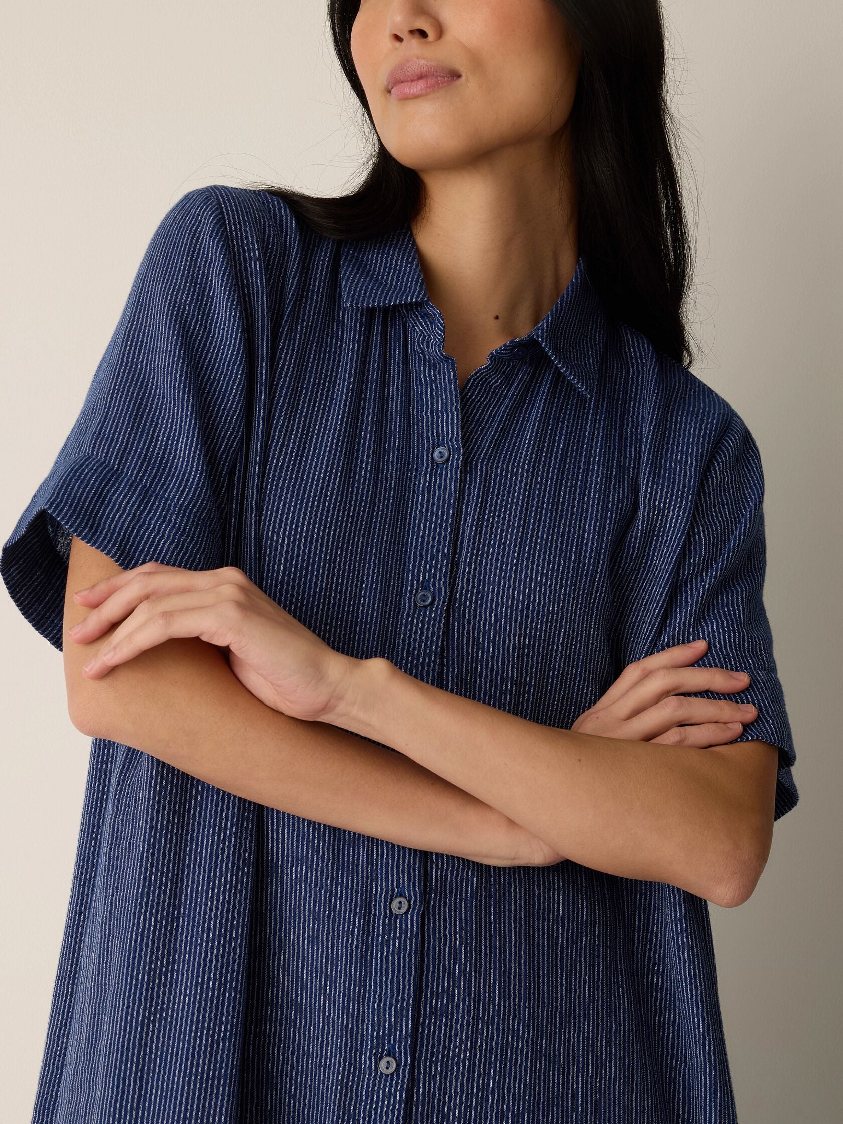 Eileen Fisher Classic Collar Shirt Dress