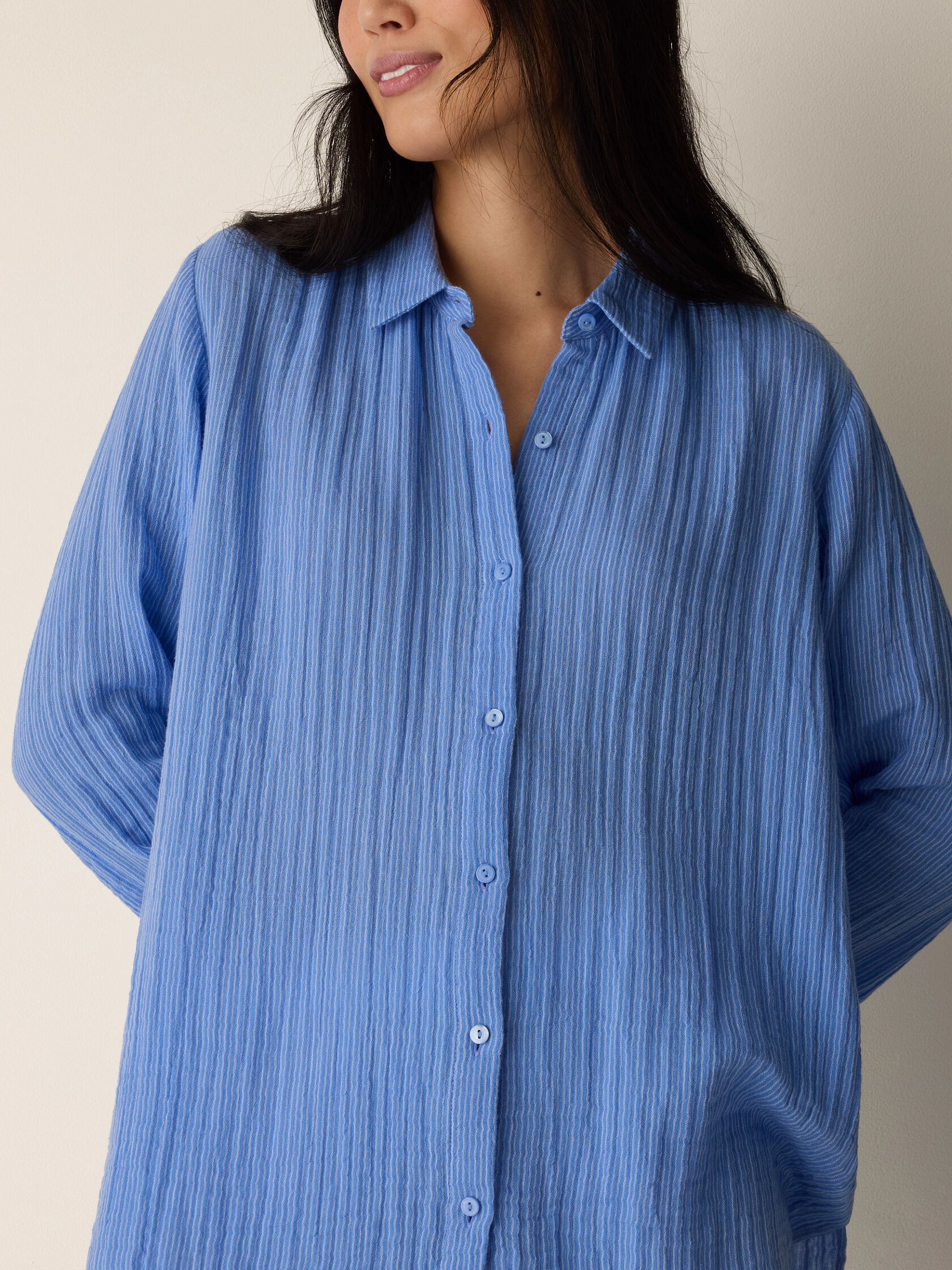 Eileen Fisher Classic Collar Easy Shirt